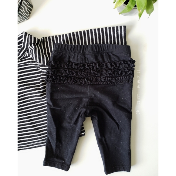 Old Navy (Baby) | Striped Shirt + Ruffle Pants Set - Picture 4 of 4